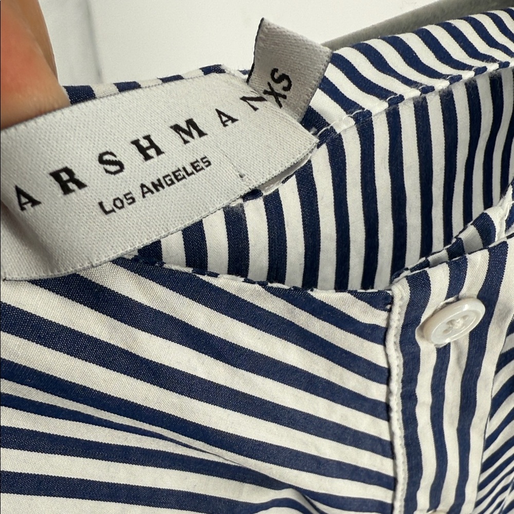 NWOT harshman Cari Striped Long-Sleeve Shirt XS - Picture 9 of 9